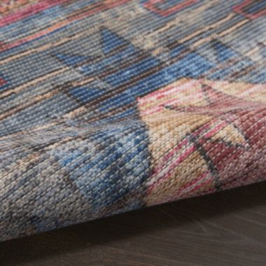 Nicole Curtis Machine Washable Series 1 Distressed Southwestern Indoor Rug Multicolor 2' x 3'9". View a larger version of this product image.