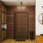 Alternate image 1 for Hooya Imp.& Exp.  3-Light Semi Flush Industrial Seeded Glass Mount Ceiling Lamp