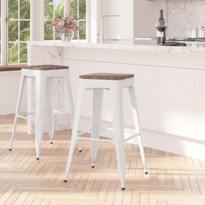 White Rustic Bar Stools Bed Bath Beyond, Rustic White Counter Height Bar Stools