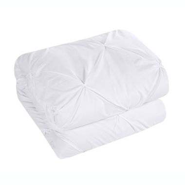 Chic Home Mycroft Pinch Pleated Ruffled Bed In A Bag Soft Microfiber Sheets 10 Pieces Comforter Decorative Pillows & Shams - King 104" x 90, White. View a larger version of this product image.