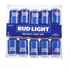 Alternate image 1 for Kurt Adler 10-Light Bud Light Beer Can Light Set 9 x 2 x 8.5 Inches
