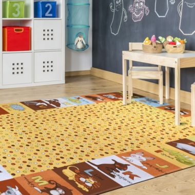 Homefires Decorative Indoor/Outdoor Accent Rug Alphabet Animals - 3' X 5'. View a larger version of this product image.