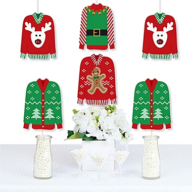 Big Dot of Happiness Ugly Sweater - Sweater Decorations DIY Holiday and Christmas Party Essentials - Set of 20. View a larger version of this product image.