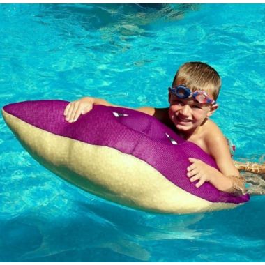 The Pool Supply Shop 30" Cruz Seaside Rider Stuffed Floating Stingray Swimming Pool Pillow. View a larger version of this product image.