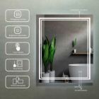 Alternate image 2 for Vyaya Victoria 30 in. W x 36 in. H Rectangular Frameless Anti-Fog Wall Bathroom LED Vanity Mirror in Silver