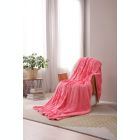 Alternate image 3 for L'baiet Modern Indoor  Ribbed King Blanket 108"x90" 100% Polyester, Fluffy, Cozy, Plush, Microfiber, Warm Bedding Cover - Pink