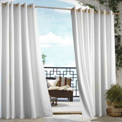 2 Panel 50x96-Inch Outdoor/Indoor Patio Curtains For Pergola，UV Ray Protected 