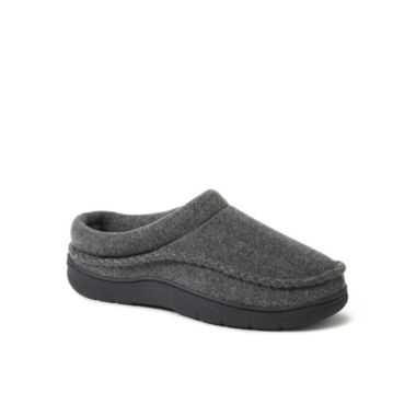 Dearfoams Mens Thompson Wool Blend Clog w/ Whipstitch. View a larger version of this product image.