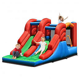 3-in-1 Dual Slides Jumping Castle Bouncer without Blower