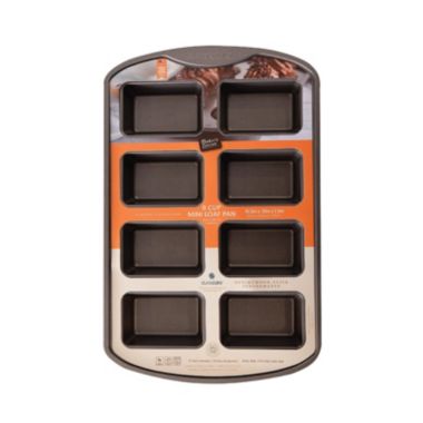 Baker's Secret Mini Loaf Pan 8Cups, Non-stick & Thick Carbon Steel for Durability, 15.5", Dark Gray, Baking Essentials, Classic Line Carbon Steel. View a larger version of this product image.