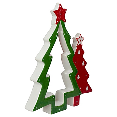 Details about   Northlight 19" Red and White Santa Claus with Christmas Tree Tabletop Decoration 