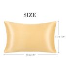 Alternate image 0 for PiccoCasa 2-Pack Envelope Cool Satin Pillowcases, 100% Polyester(Satin Fabric) Soft Luxurious Silky Pillow Cover Pillow Protector with Envelope Closure for Hair and Skin, Gold Standard