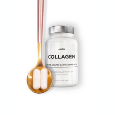 Amen Collagen Peptides 5 Types, Vitamin C, Hyaluronic Acid Capsules - 90ct. View a larger version of this product image.