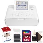 Alternate image 0 for Canon Selphy CP1300 Compact Photo Printer White + KP-108IN 4x6 Paper Set Bundle