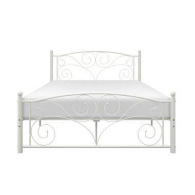Lexicon Home Decorative Metal Platform Bed, Full - White - 58 X79 X39.5. View a larger version of this product image.