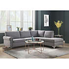 Alternate image 0 for Yeah Depot Melvyn Sectional Sofa in Gray Fabric