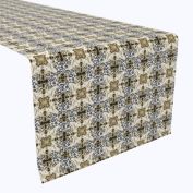 Fabric Textile Products, Inc. Table Runner, 100% Polyester, 12x72", Golden Leopard