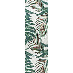 nuLOOM Tropical Leaves Indoor and Outdoor Area Rug