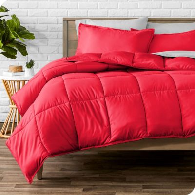Bare Home Comforter Set - Goose Down Alternative - Ultra-Soft - Hypoallergenic - All Season Breathable Warmth (Twin/Twin XL, Pink  )