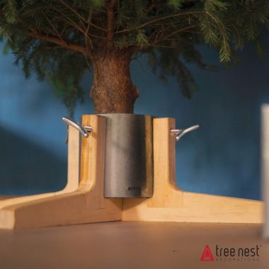 Tree Nest (#220675) Large White Rustic Christmas Tree Stand. View a larger version of this product image.