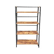 Jessar - 4-Tier Bookcase/Shelf, 23.6&quot;x11.8&quot;x49.2&quot;, From the Adrien Collection, Brown