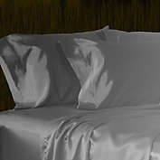 SHOPBEDDING Luxury Satin Pillowcase, Silver Standard, Open End Pillow Cover