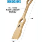 Alternate image 2 for Kona Safe/Clean Premium Wooden Grill Scraper & BBQ Grill Cleaner with Bottle Opener