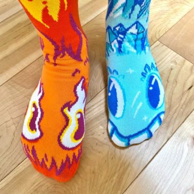 BURNIE & ICEY PALS SOCKS ~ ADULT SIZE. View a larger version of this product image.