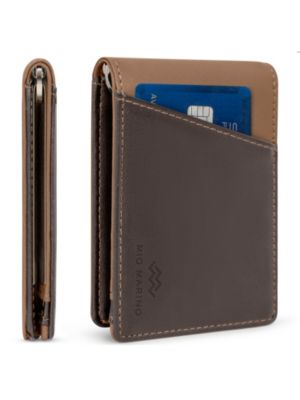 Mio Marino Men&#39;s Slim Bifold  Wallet with Quick Access Pull Tab
