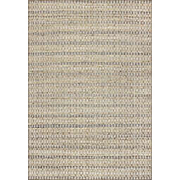 Delaney Hand Woven Striped Jute Area Rug, 6' x 9'