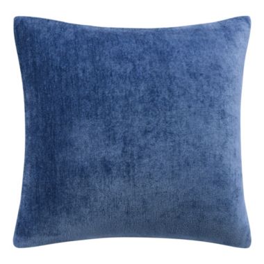 PiccoCasa Modern Soft Chenille Throw Pillow Covers Water Repellent with Zipper, Machine Wash, 20"x20" Navy Blue. View a larger version of this product image.