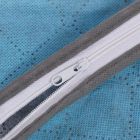 Alternate image 3 for Unique Bargains Capacity Clothes Storage Bag Organizer with Handle and See-Through Panel, Blanket Pillows Quilts Clothes Beddings Storage Bag Organizer Container 17.3" x 11" x 18.8"(L*W*H) Blue