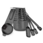 Alternate image 1 for 2lbDepot Black Measuring Cups & Spoons Set of 14, Premium Stainless Steel Metal, 7