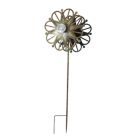 Alternate image 0 for Things2Die4 36 Inch Metal Solar LED Kinetic Wind Spinner Outdoor Garden Yard Art Star Flower