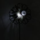 Alternate image 1 for Things2Die4 36 Inch Metal Solar LED Kinetic Wind Spinner Outdoor Garden Yard Art Star Flower