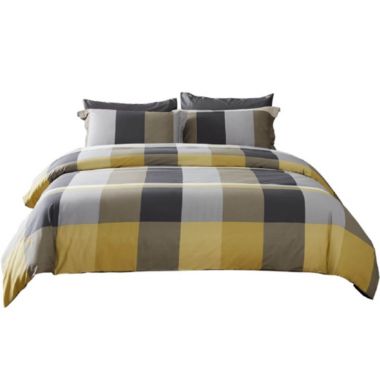 Dolce Mela Home Decorative Duvet Cover Set, Queen Size 6 Piece Cotton Bedding - Pompeii. View a larger version of this product image.
