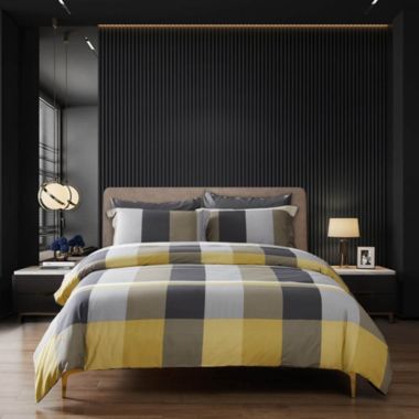 Dolce Mela Home Decorative Duvet Cover Set, Queen Size 6 Piece Cotton Bedding - Pompeii. View a larger version of this product image.
