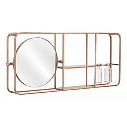 Zuo Thornhill Home Decorative Modern Mirror Shelf - Gold
