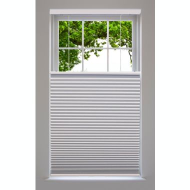 Linen Avenue Custom Cordless 34 W x 48 H White Top Down Bottom Up Blackout Cellular Shade. View a larger version of this product image.