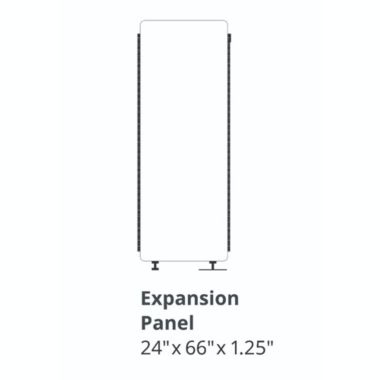 Luxor RECLAIM Acoustic Room Dividers - Expansion Panel, Slate Gray. View a larger version of this product image.