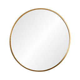 Urban Trends Collection Metal Round Wall Mirror LG Metallic Finish Gold
