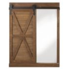 Alternate image 0 for Accent Plus Chalkboard And Mirror With Barn Door