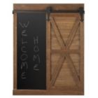 Alternate image 1 for Accent Plus Chalkboard And Mirror With Barn Door