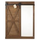 Alternate image 2 for Accent Plus Chalkboard And Mirror With Barn Door