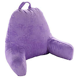 Cheer Collection Kids Size Reading Pillow with Arms for Sitting Up in Bed - Purple