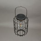 Alternate image 1 for Things2Die4 Metal Hanging Bird Cage LED Solar Light Indoor Outdoor Accent Patio Decor