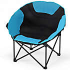 Alternate image 2 for Costway Moon Saucer Steel Camping Chair Folding Padded Seat