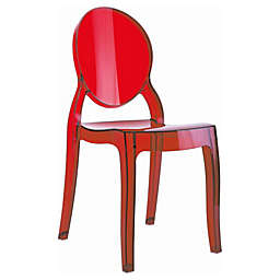 Siesta Baby Elizabeth Kids Chair Transparent Red - Red