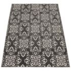 Alternate image 2 for Chaudhary Living 6.5' x 9.5' Gray and White Damask Rectangular Area Throw Rug