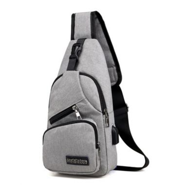 Kitcheniva Men's Sling Bag Sports Travel Backpack Gray. View a larger version of this product image.